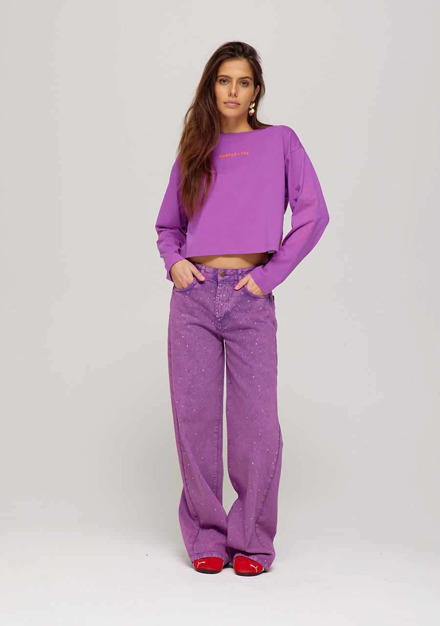 Harper & Yve Shirt Embrace SS25Y500 Paars