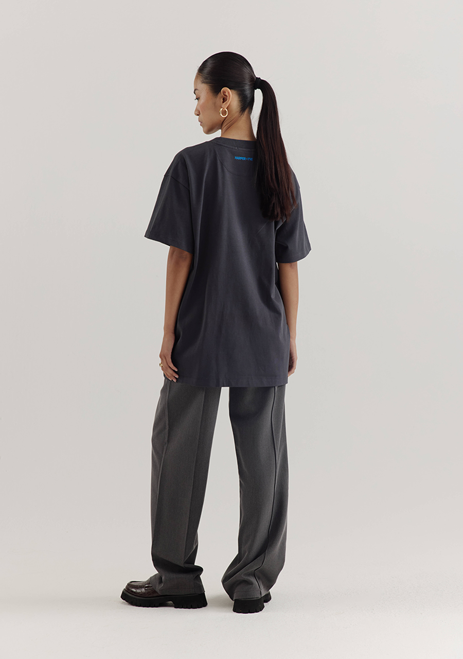 Harper & Yve Broek Viana AW25P110 Donker Grijs