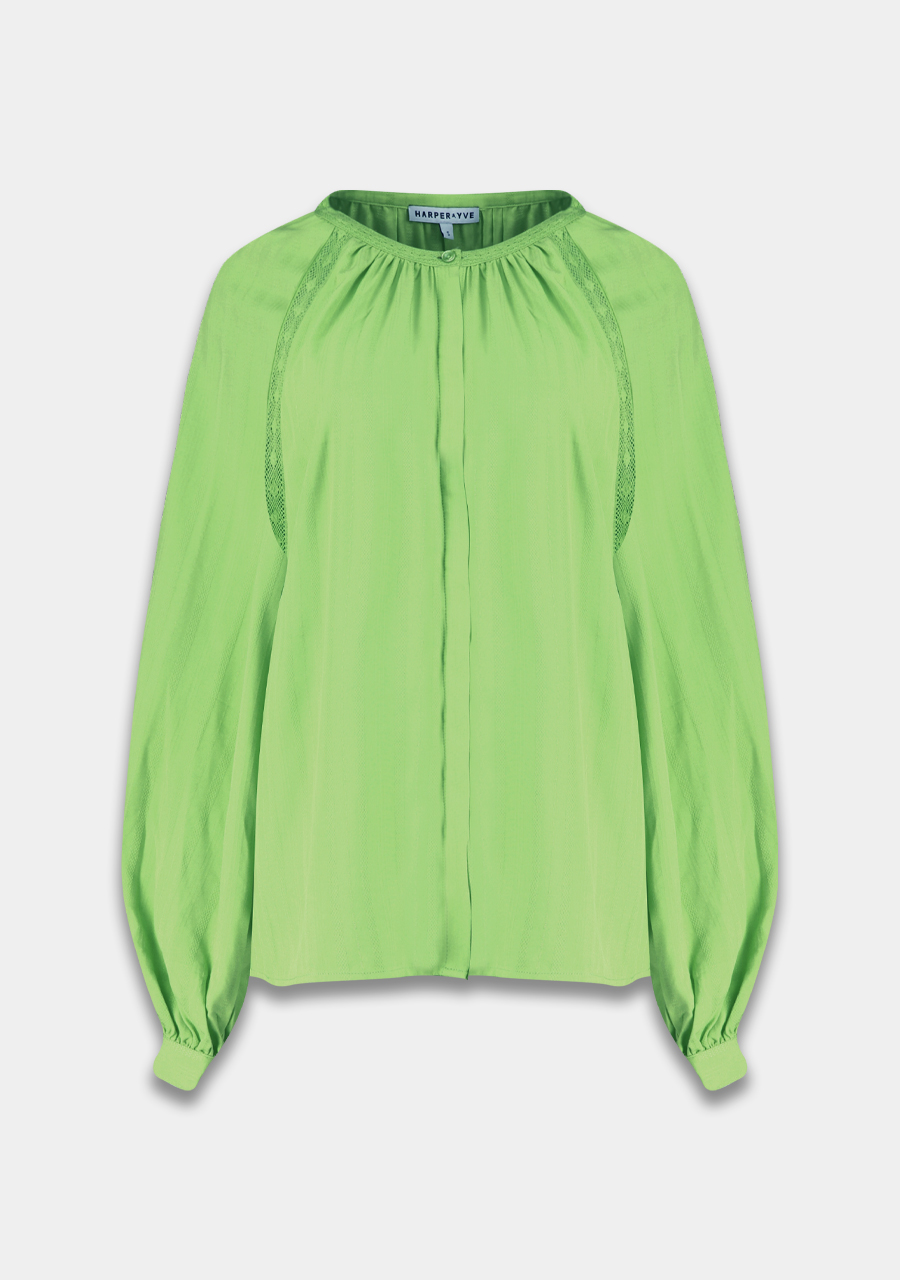 Harper & Yve Blouse Yanick SS24J604 Groen Harper & Yve Blouse Yanick SS24J604 Groen