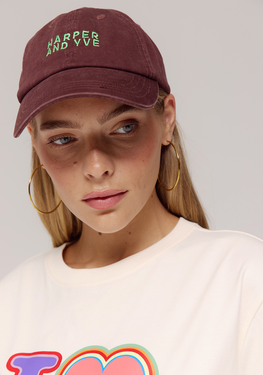 Harper & Yve Cap Harper AW25PACC01 Donker bruin