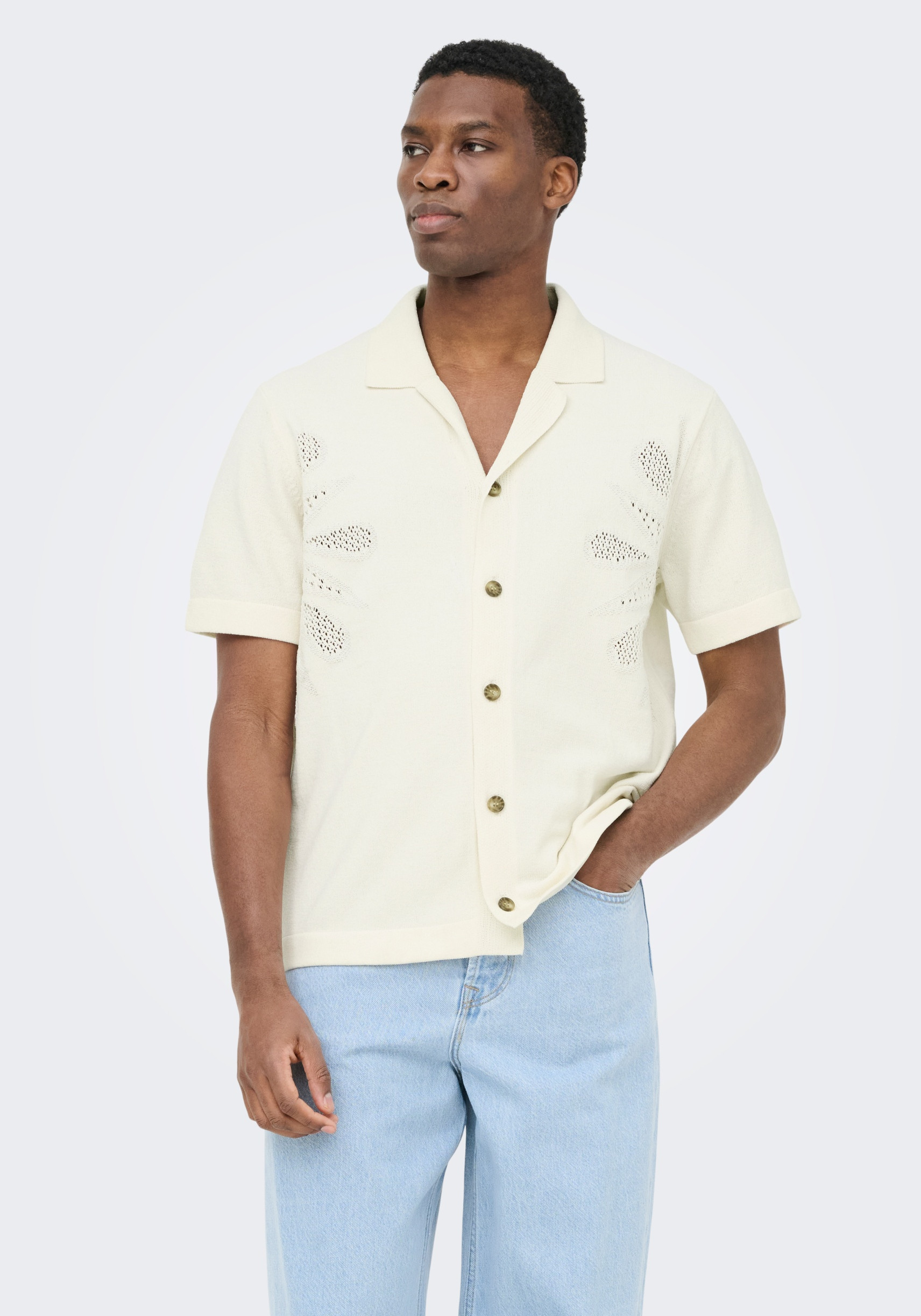ONLY & SONS Overhemd Jam 22037745 Ecru