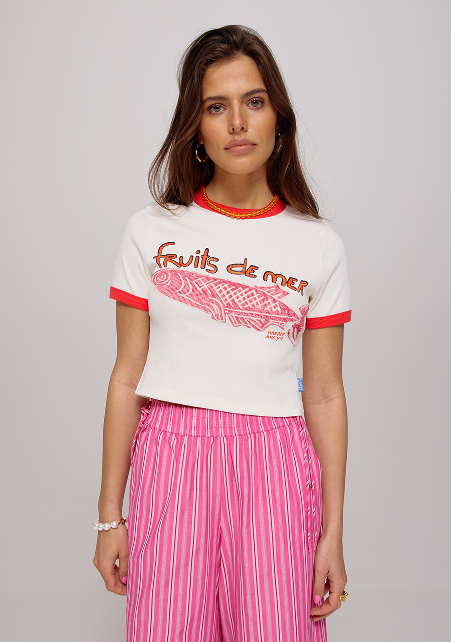 Harper & Yve Top Fruitsdemer HS25Y309 Ecru