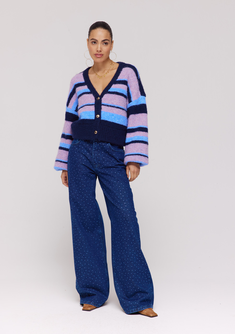 Harper & Yve Vest Noor DW25W811 Blauw