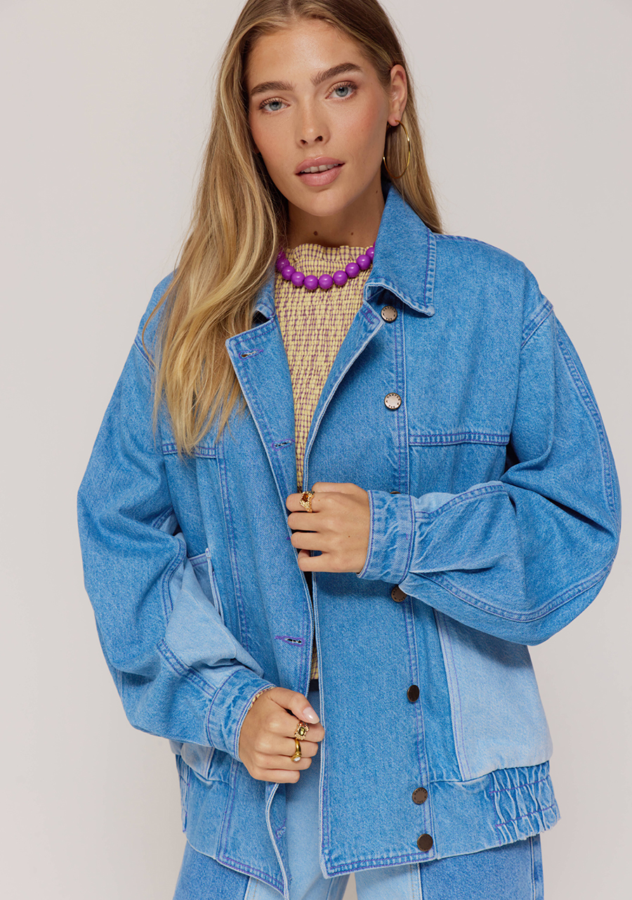 Harper & Yve Jacket Warner AW25D200 Blauw