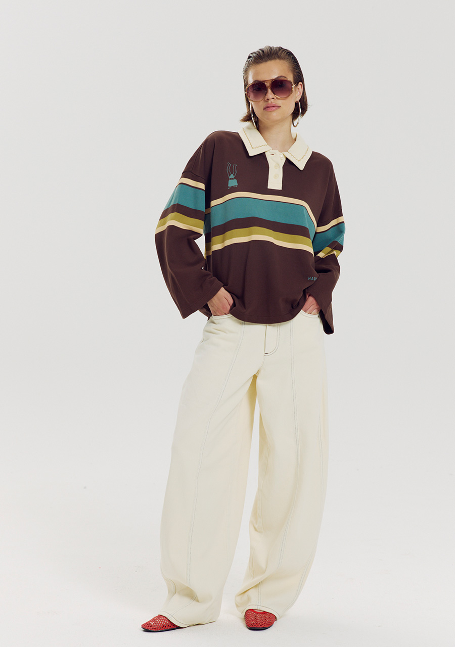 Harper & Yve Sweater Pollie AW6Y503 Donker bruin