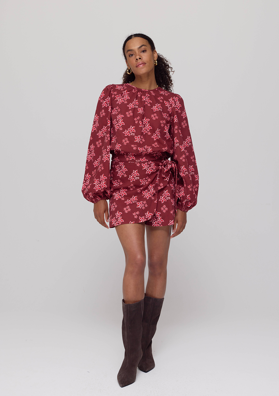 Harper & Yve Skort Emila AW25C102 Bordeaux