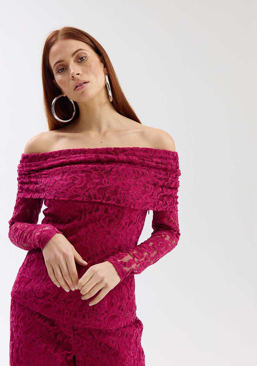 Harper & Yve Top Jenthe SS6P501 Donker rose