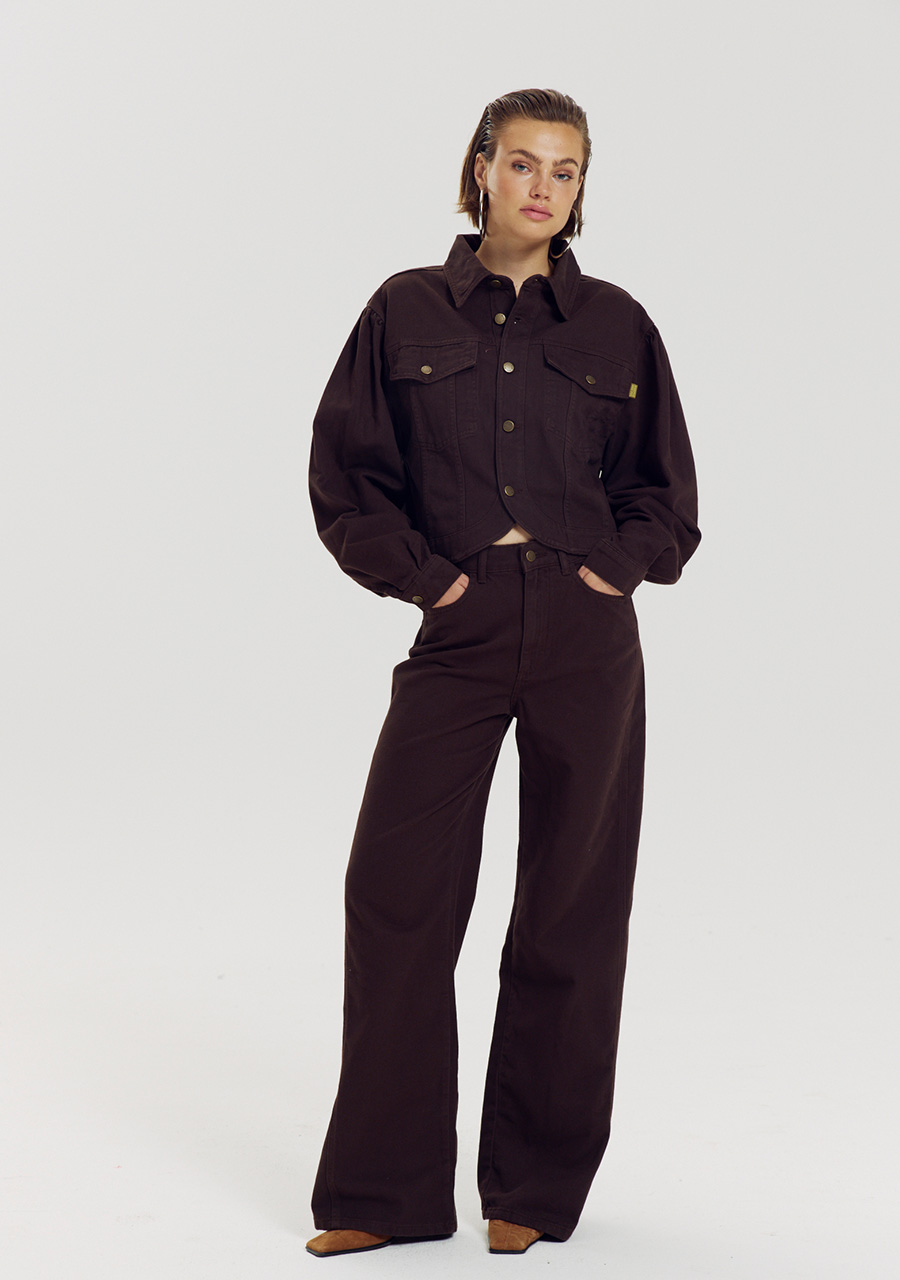 Harper & Yve Broek Mayra AW6D101 Donker bruin
