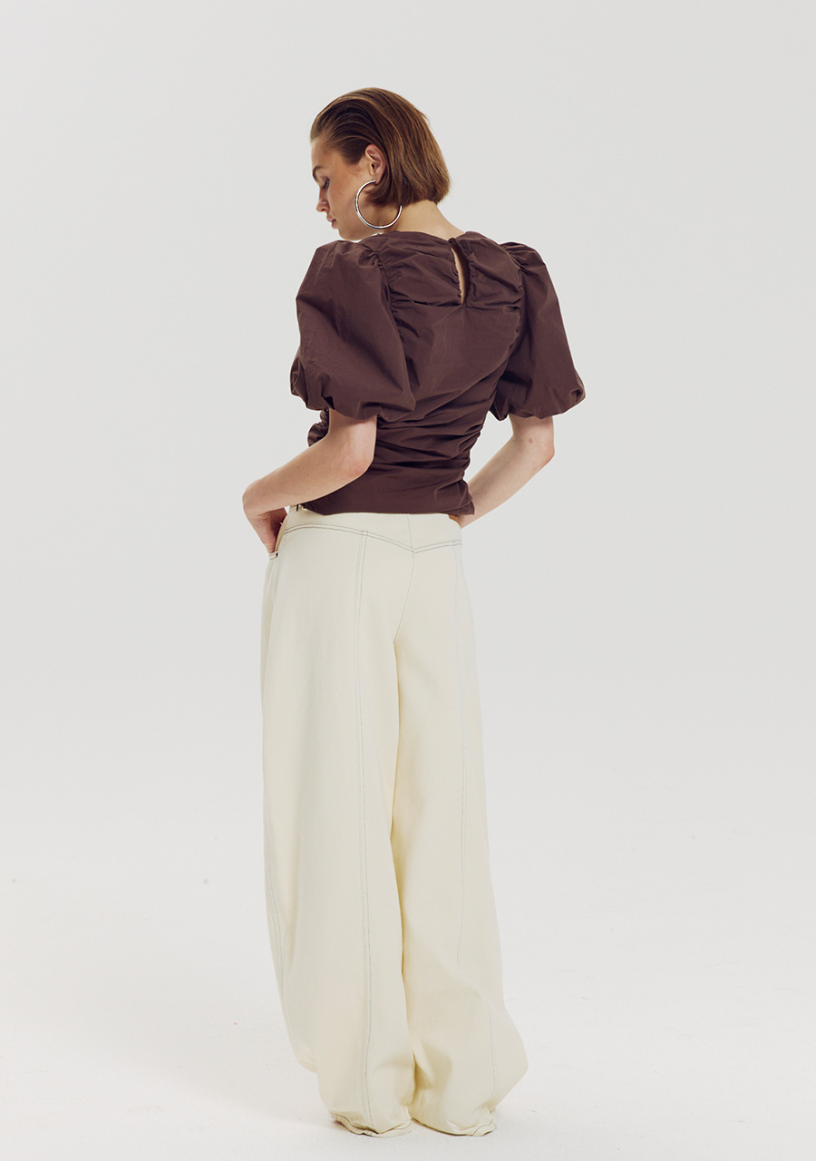 Harper & Yve Blouse Niko AW6P402 Donker bruin