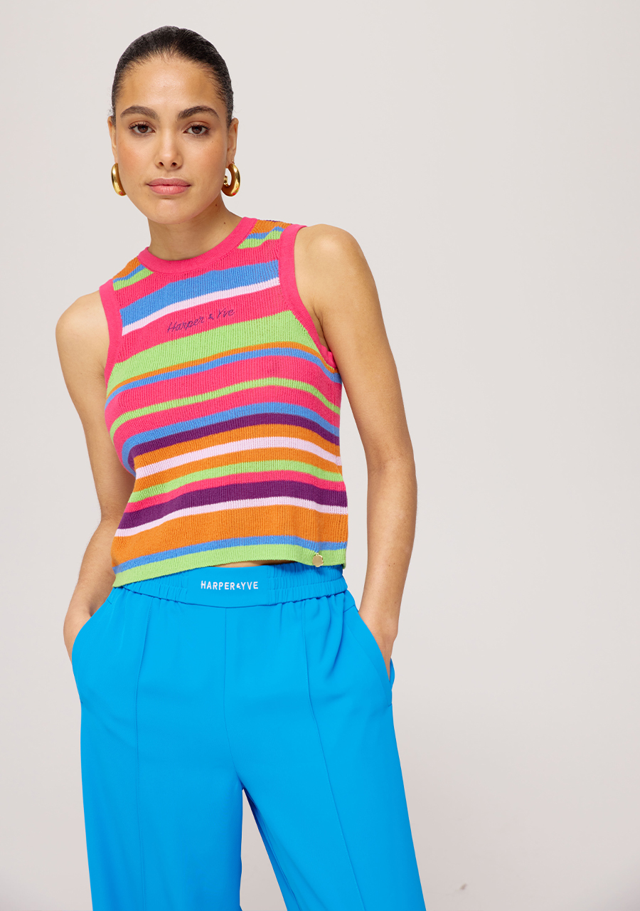 Harper & Yve Top Lo SS25NJ400 Multi