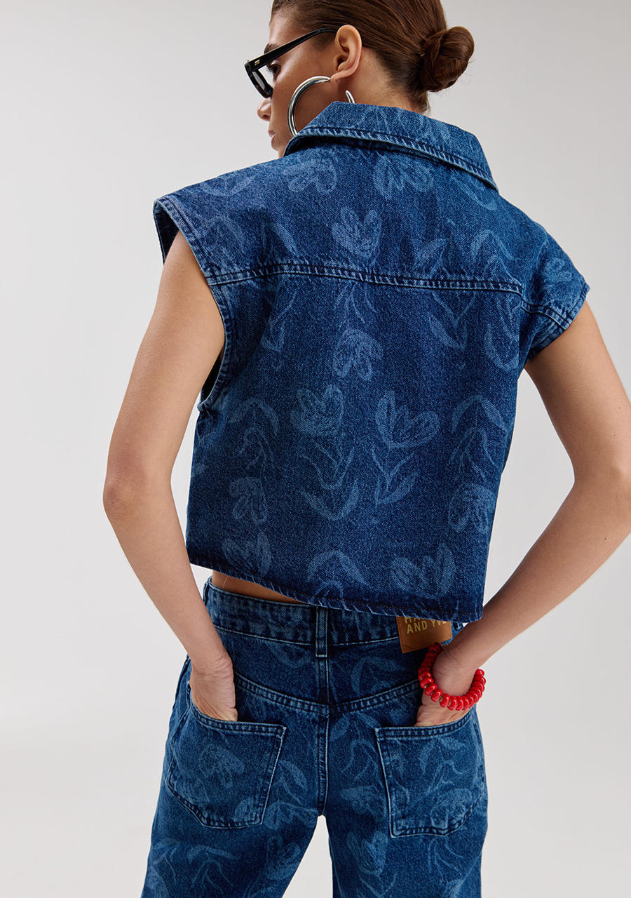 Harper & Yve Gilet Esmee SS6D203 Blauw