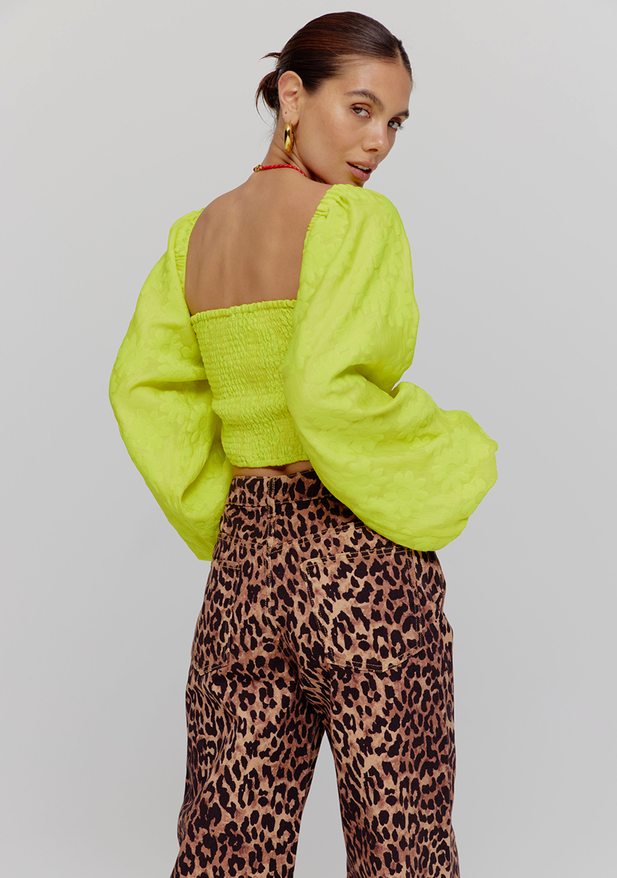 Harper & Yve Top Evi HS25J408 Geel