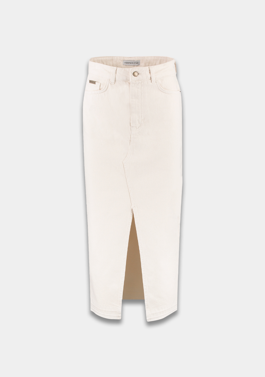 Harper & Yve Denim rok Yve HS24X002 Wolwit-ecru
