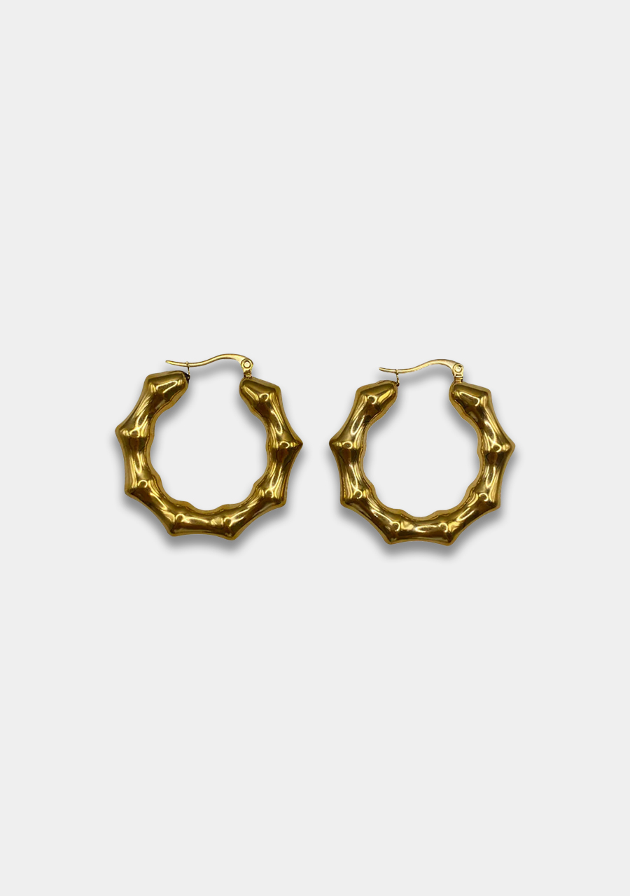 Harper & Yve Bamboo oorbellen HS25BACC09 Goud
