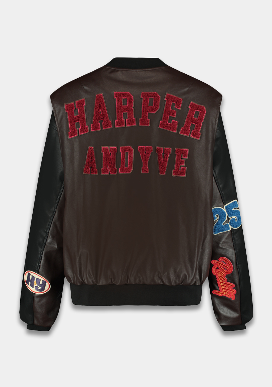 Harper & Yve Bomberjack Pleuni AW25P203 Donker bruin