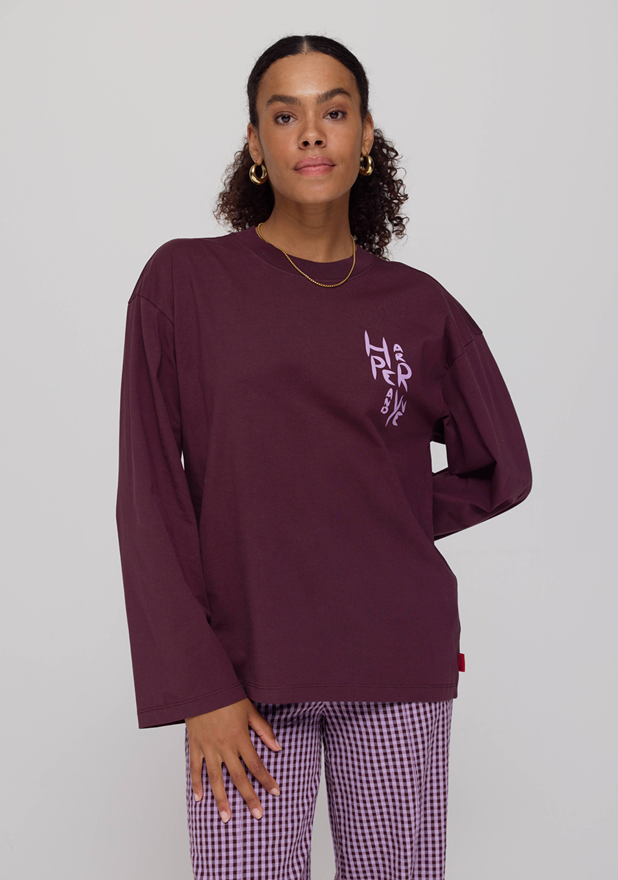 Harper & Yve Shirt Elana AW25Y500 Donker bruin
