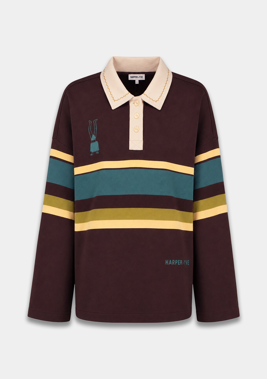 Harper & Yve Sweater Pollie AW6Y503 Donker bruin