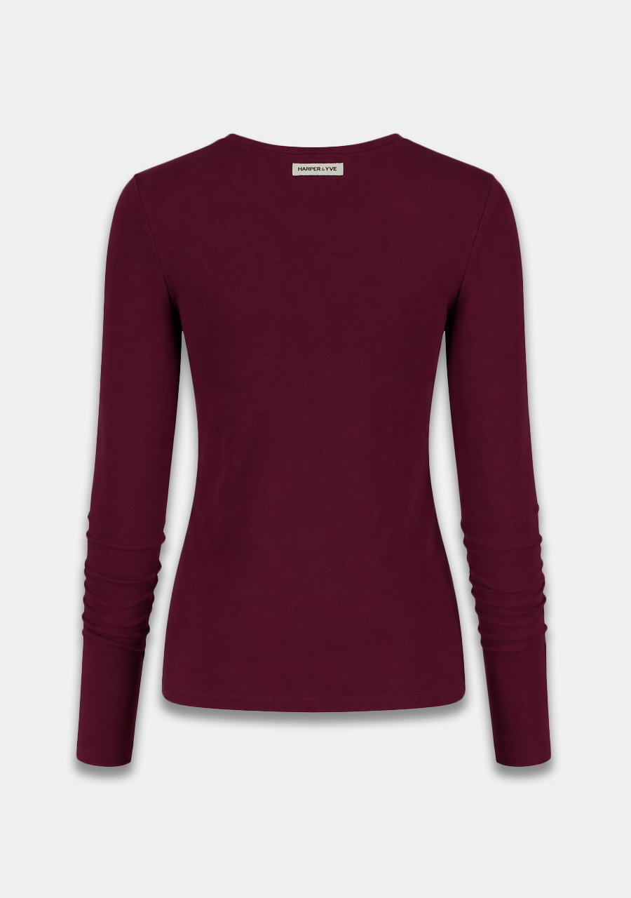 Harper & Yve Top Jason AW6P620 Bordeaux
