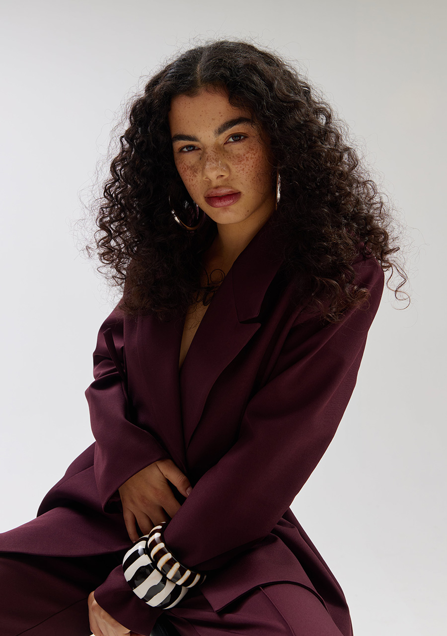 Harper & Yve Blazer Anina SS6N208 Donker Paars