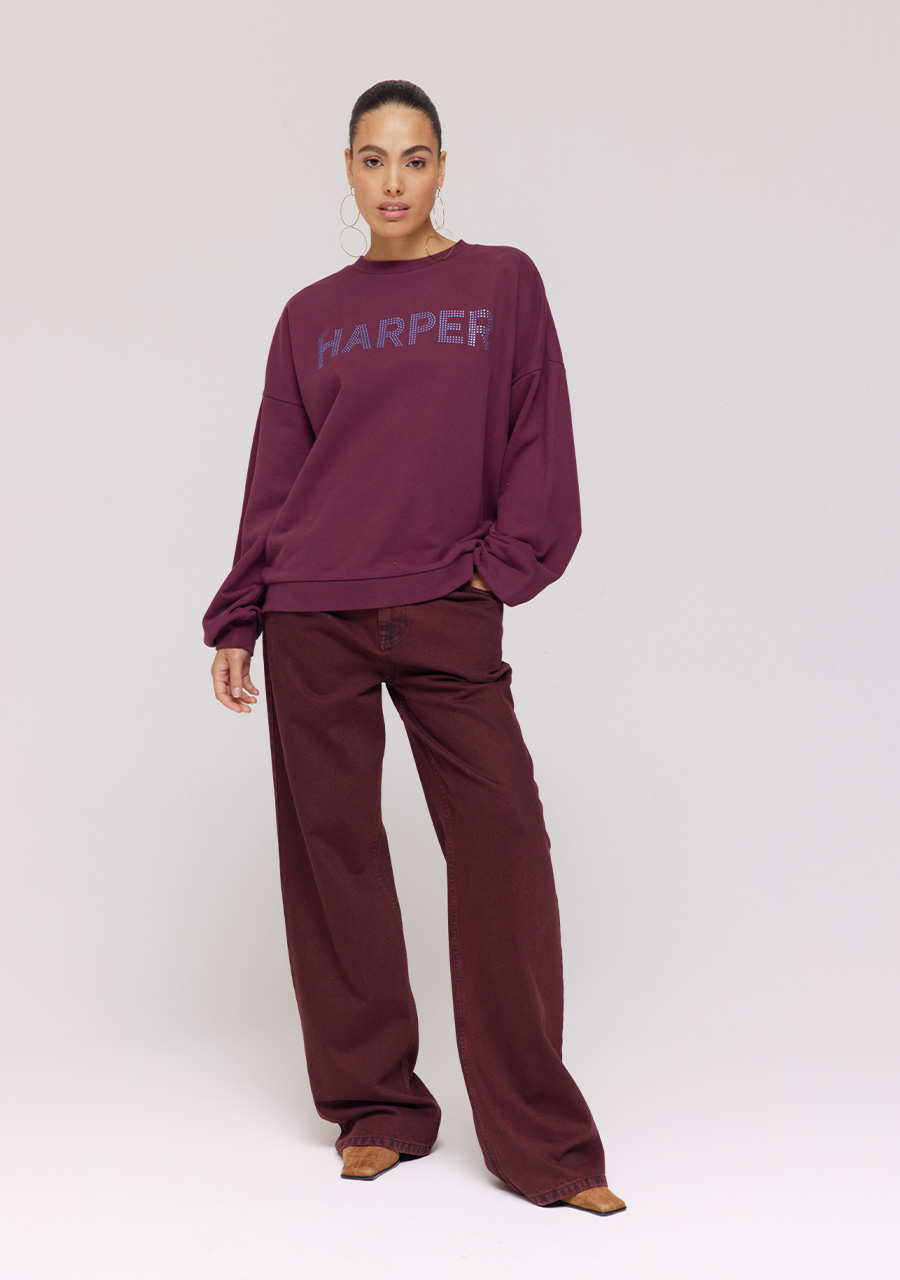 Harper & Yve Sweater Rhine DW25Y500 Bordeaux