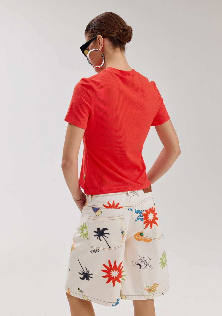 Harper & Yve Top Cammy HS6P415 Rood