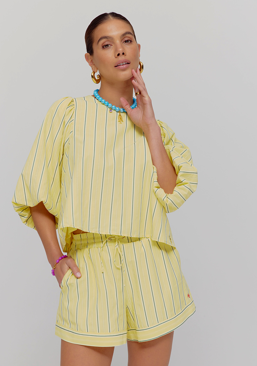 Harper & Yve Short Yessie HS25P102 Licht geel