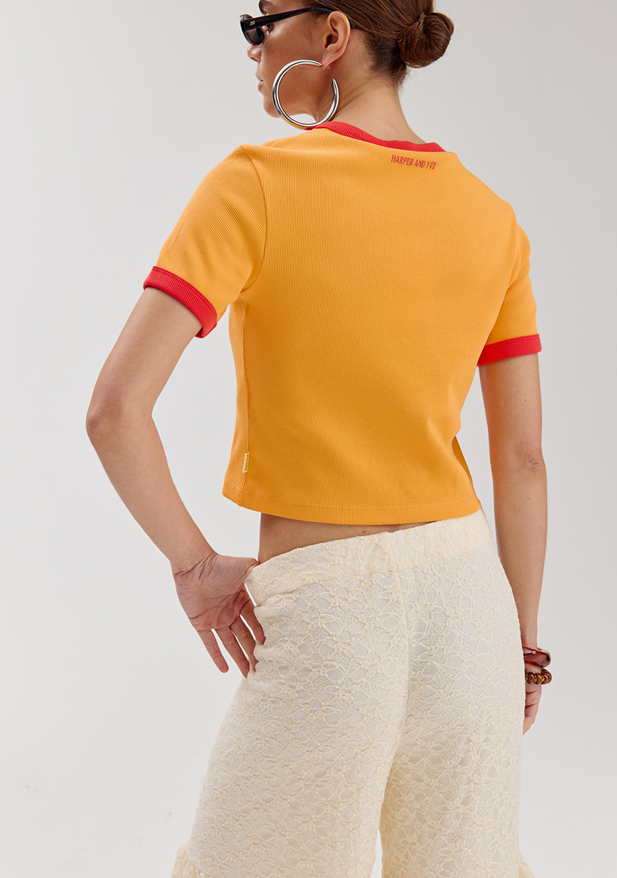 Harper & Yve Top Sombra HS6Y309 Oranje