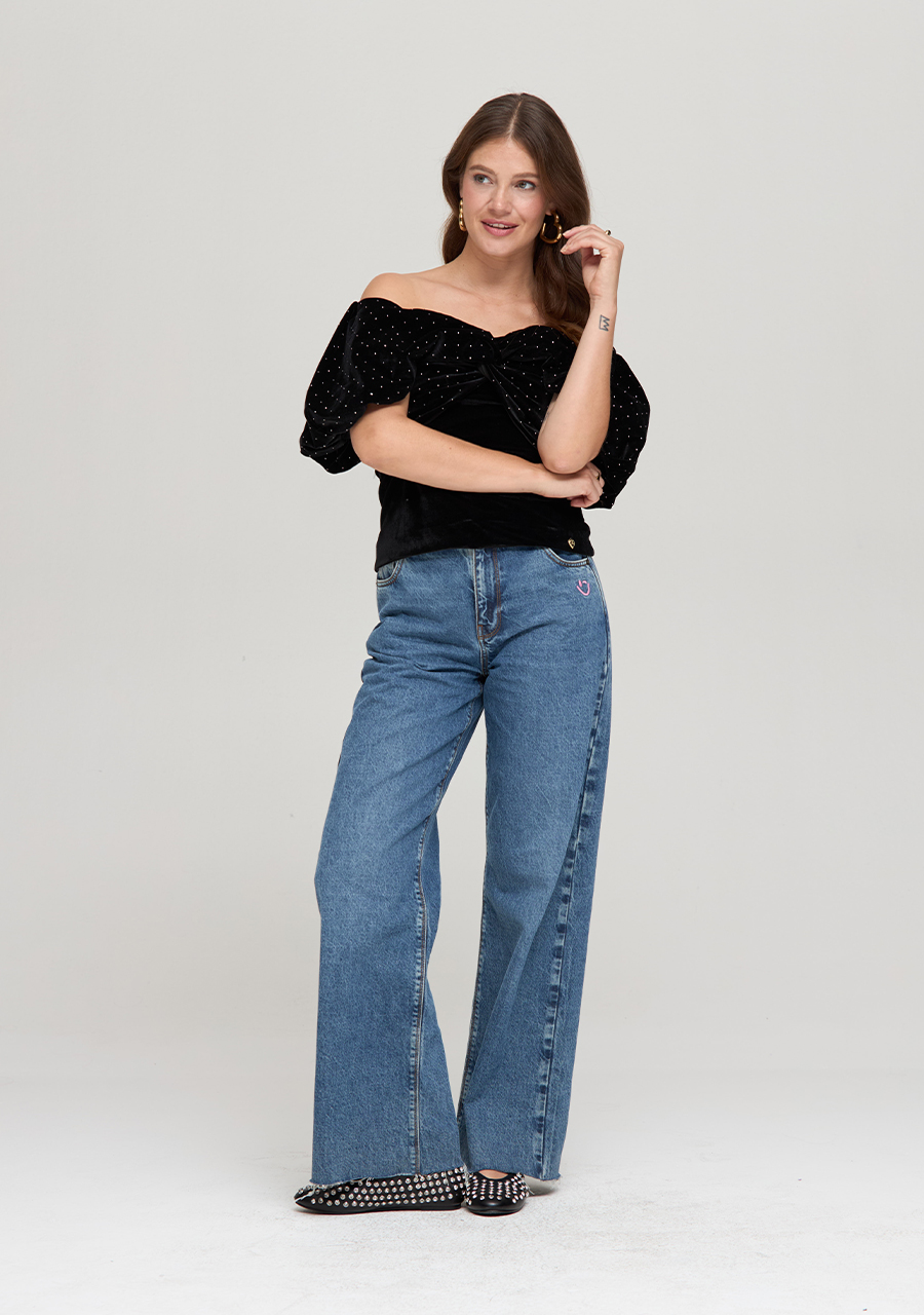 Harper & Yve Top Elo DW24P403 Zwart Harper & Yve Top Elo DW24P403 Zwart