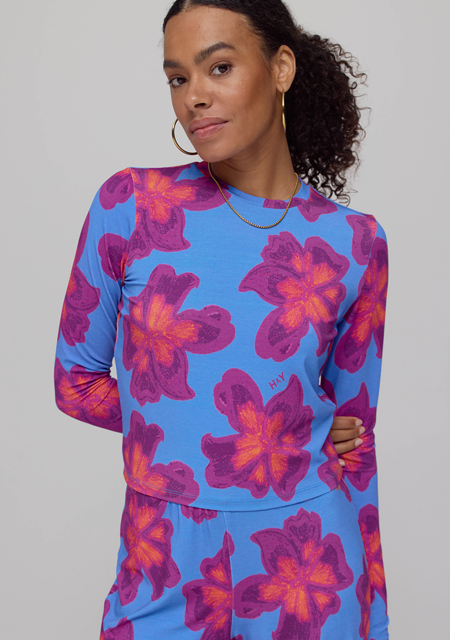 Harper & Yve Top Jeff AW25T502 Blauw