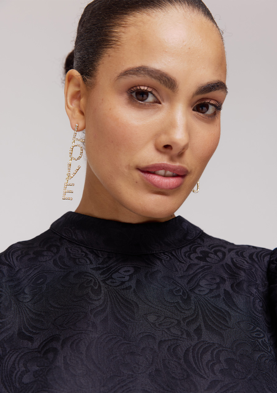 Harper & Yve Oorbellen Love you DW25BACC08 Goud