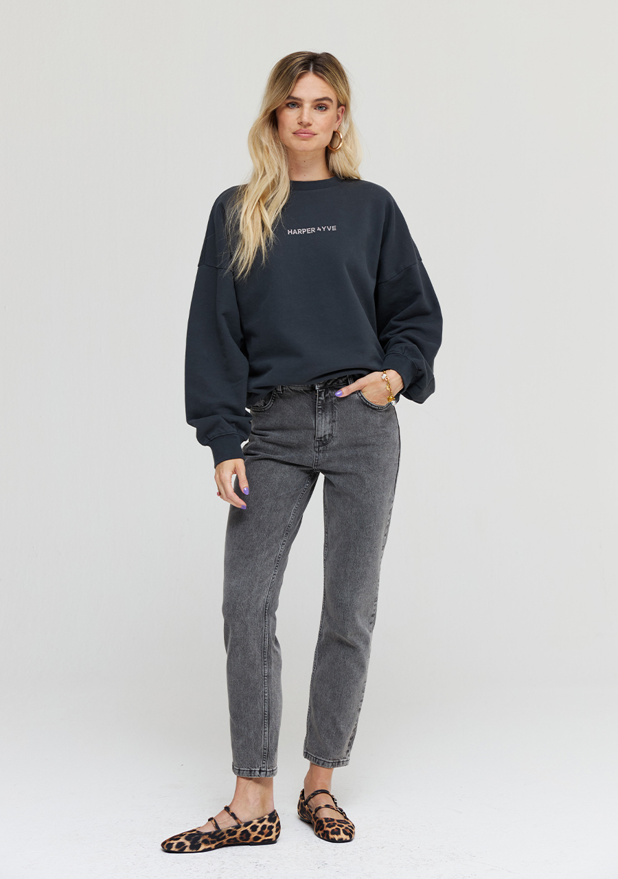 Harper & Yve Jeans Harper AW24R101 Donker Grijs