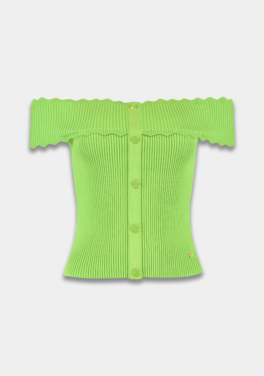 Harper & Yve Top Maddie SS24P400 Groen