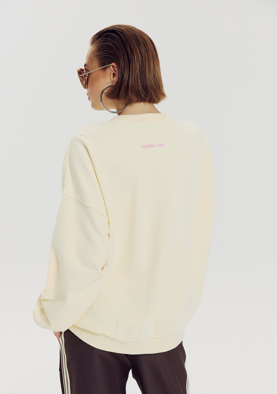 Harper & Yve Sweater Wheel AW6Y505 Licht geel