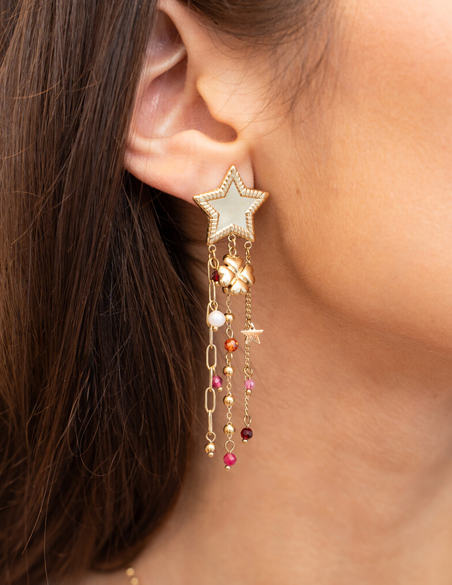 My Jewellery Starry oorhangers met ster MJ11963 Goud