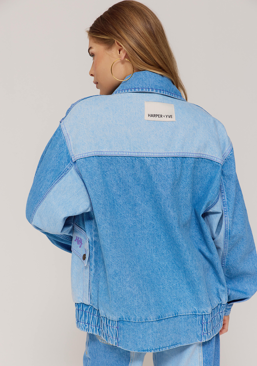 Harper & Yve Jacket Warner AW25D200 Blauw