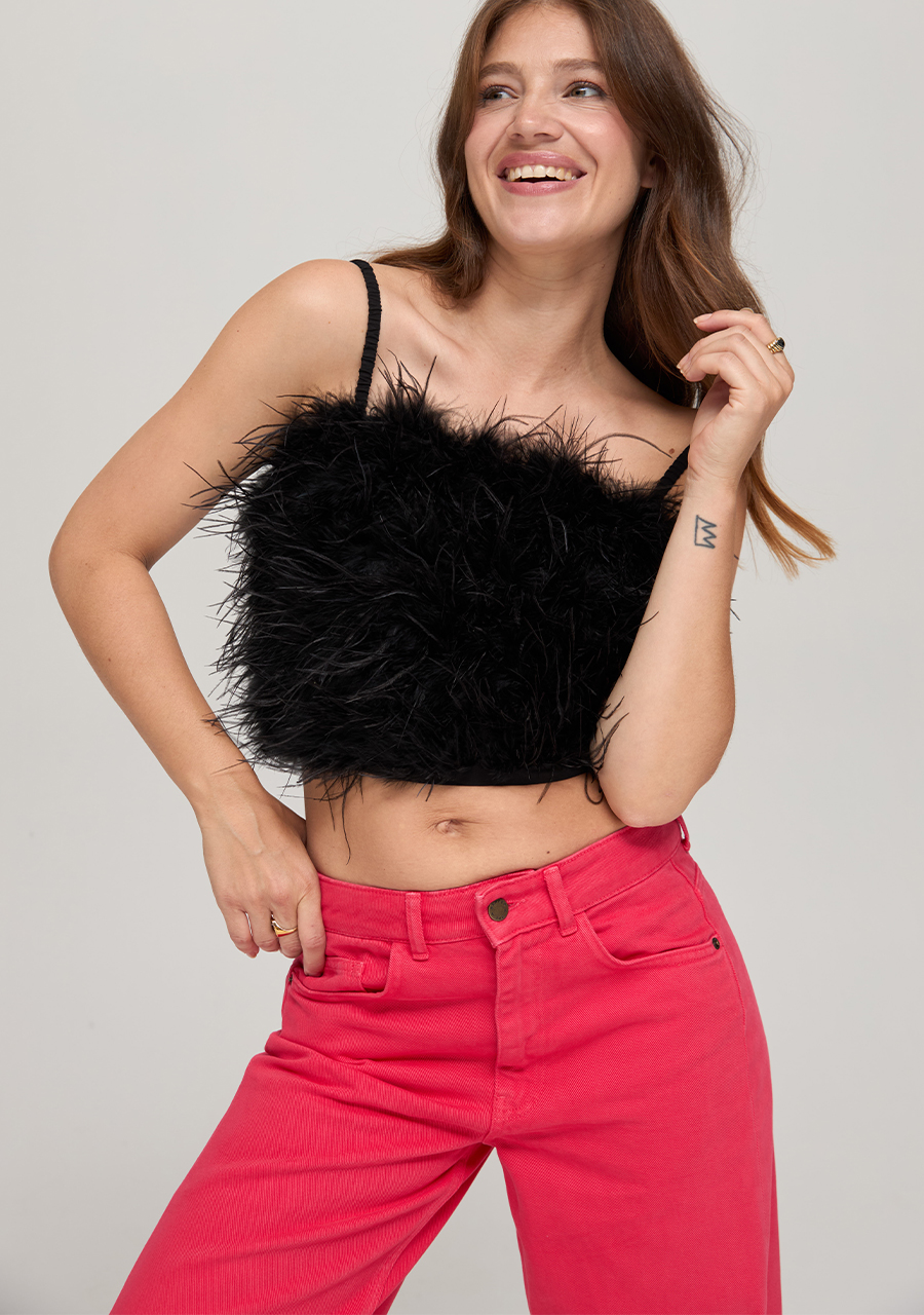 Harper & Yve Top Isabella DW24P402 Zwart