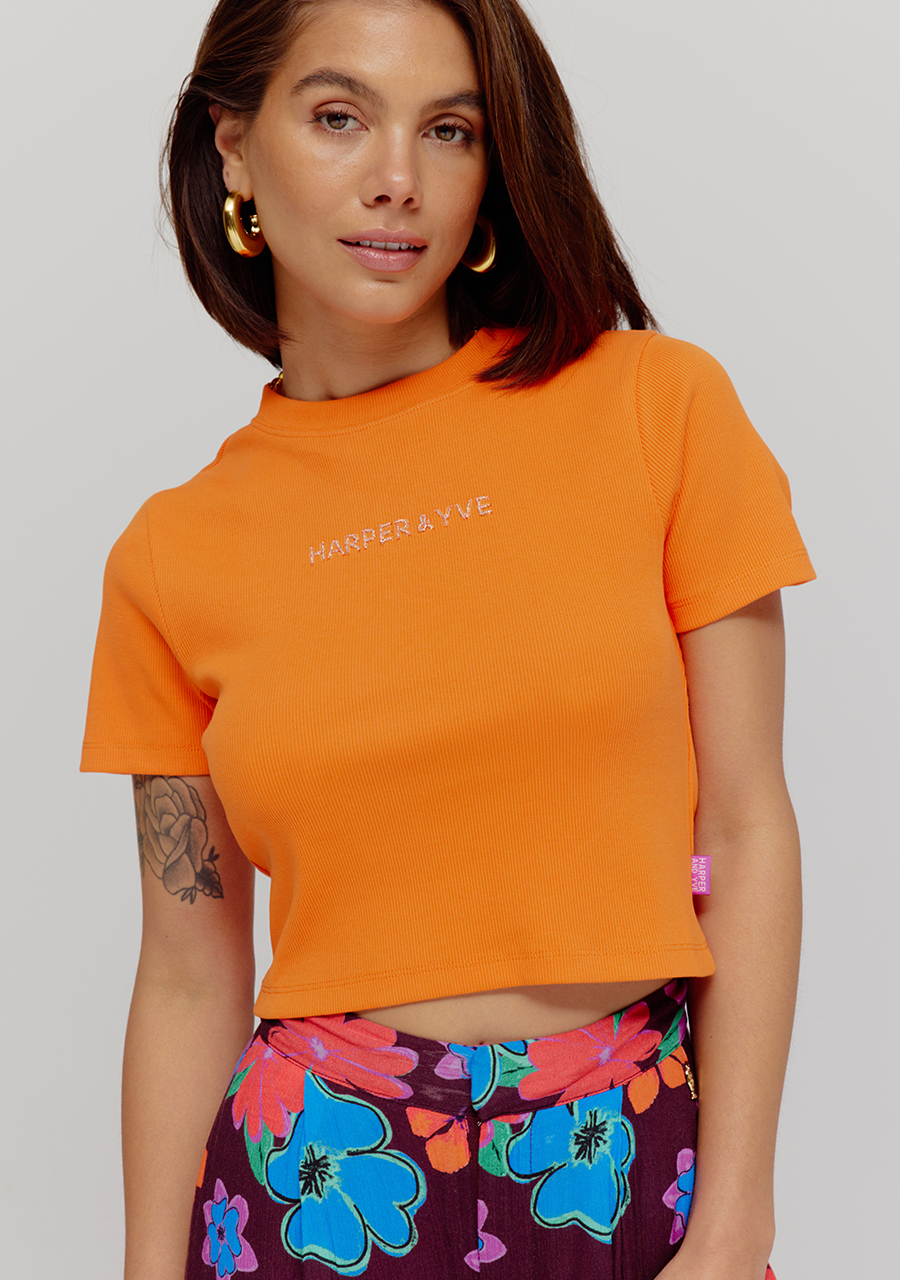 Harper & Yve Top Demmy HS25Y307 Oranje Harper & Yve Top Demmy HS25Y307 Oranje
