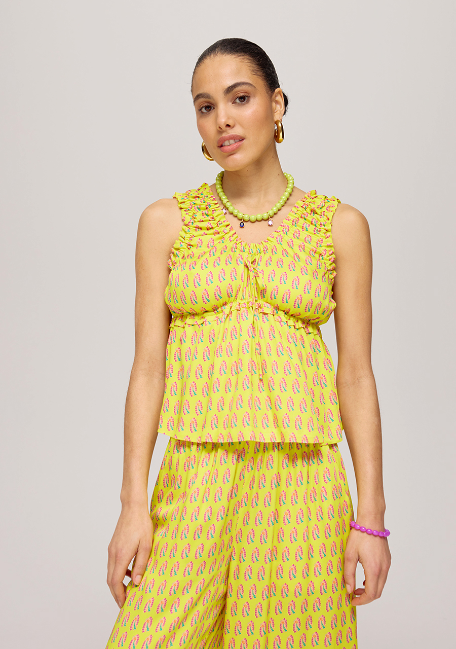 Harper & Yve Top Eileen HS25J404 Geel