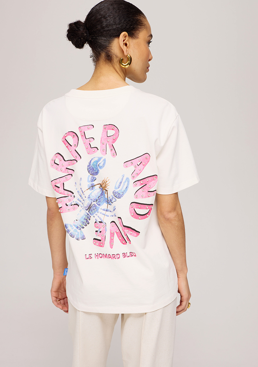 Harper & Yve T-shirt Lobbi HS25Y301 Wolwit-ecru