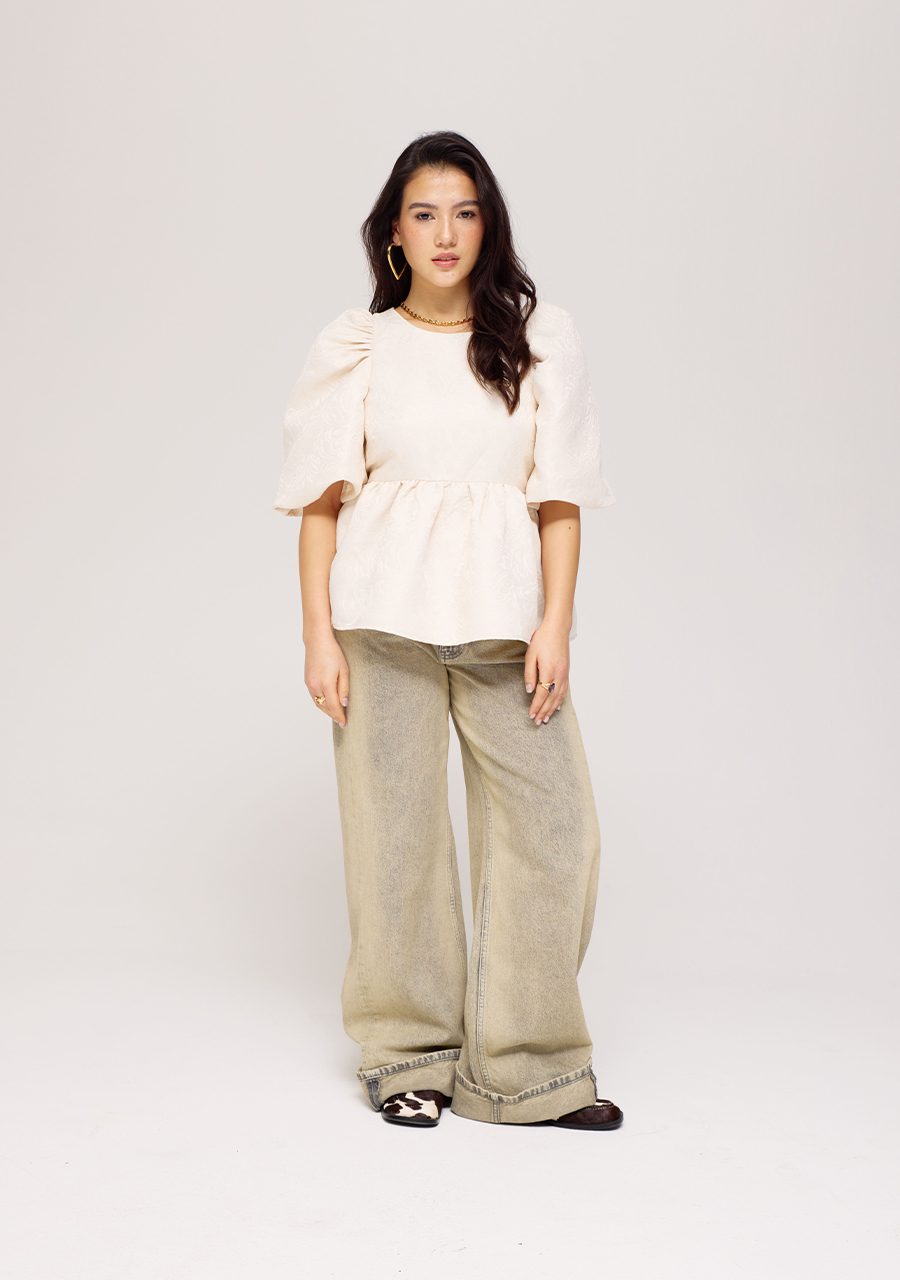 Harper & Yve Top Vivian SS25P607 Ecru