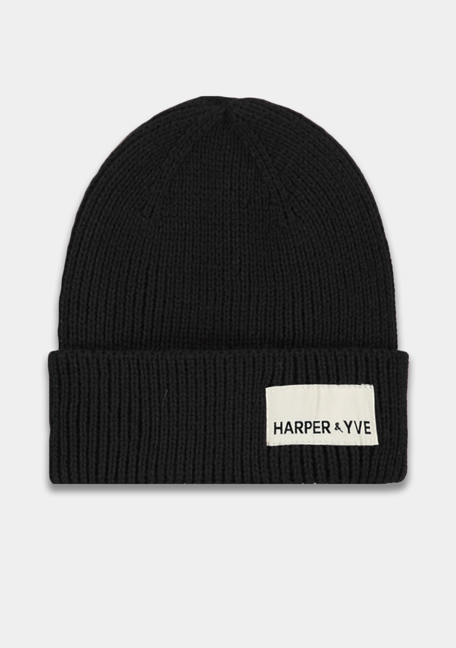 Harper & Yve Beanie harper AW25NACC01 Zwart