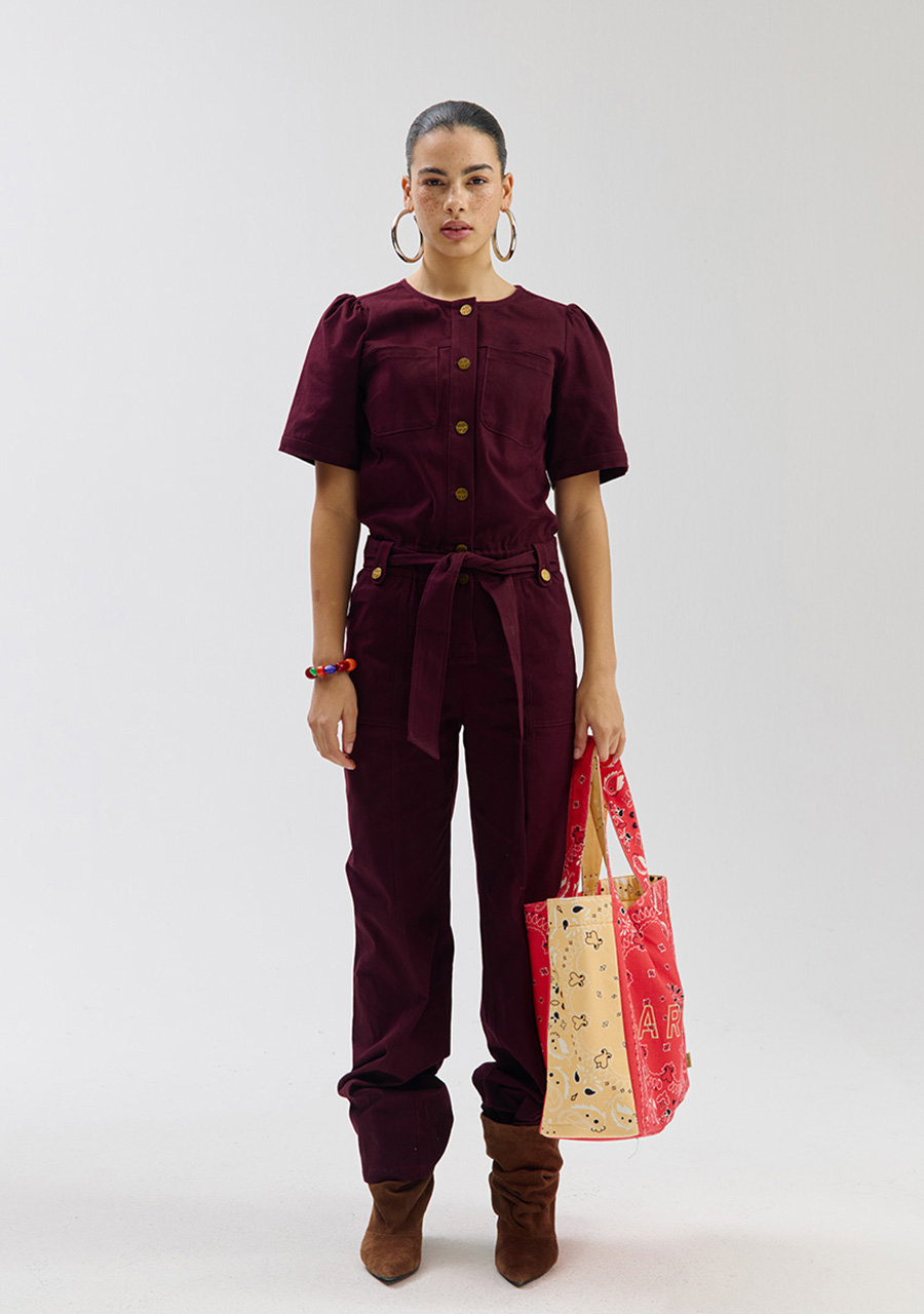 Harper & Yve Jumpsuit Yael SS6P701 Donker Paars