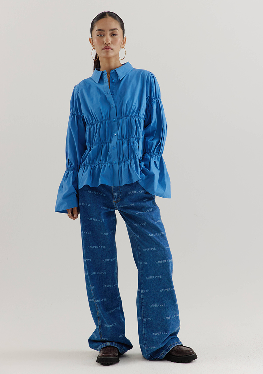 Harper & Yve Blouse Senna AW25P616 Blauw