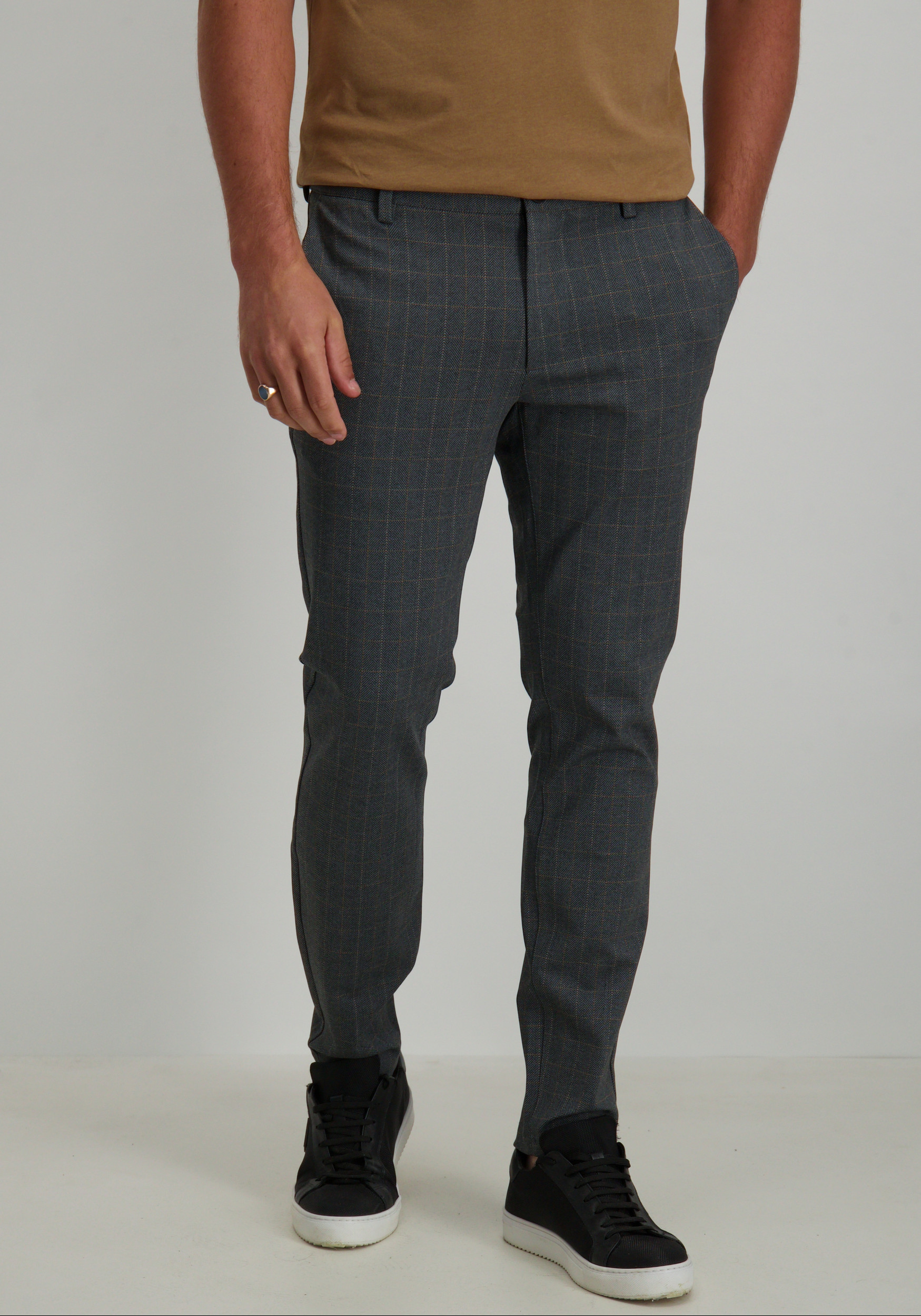 ONLY & SONS Mark pants herringbone 22026836 Antraciet