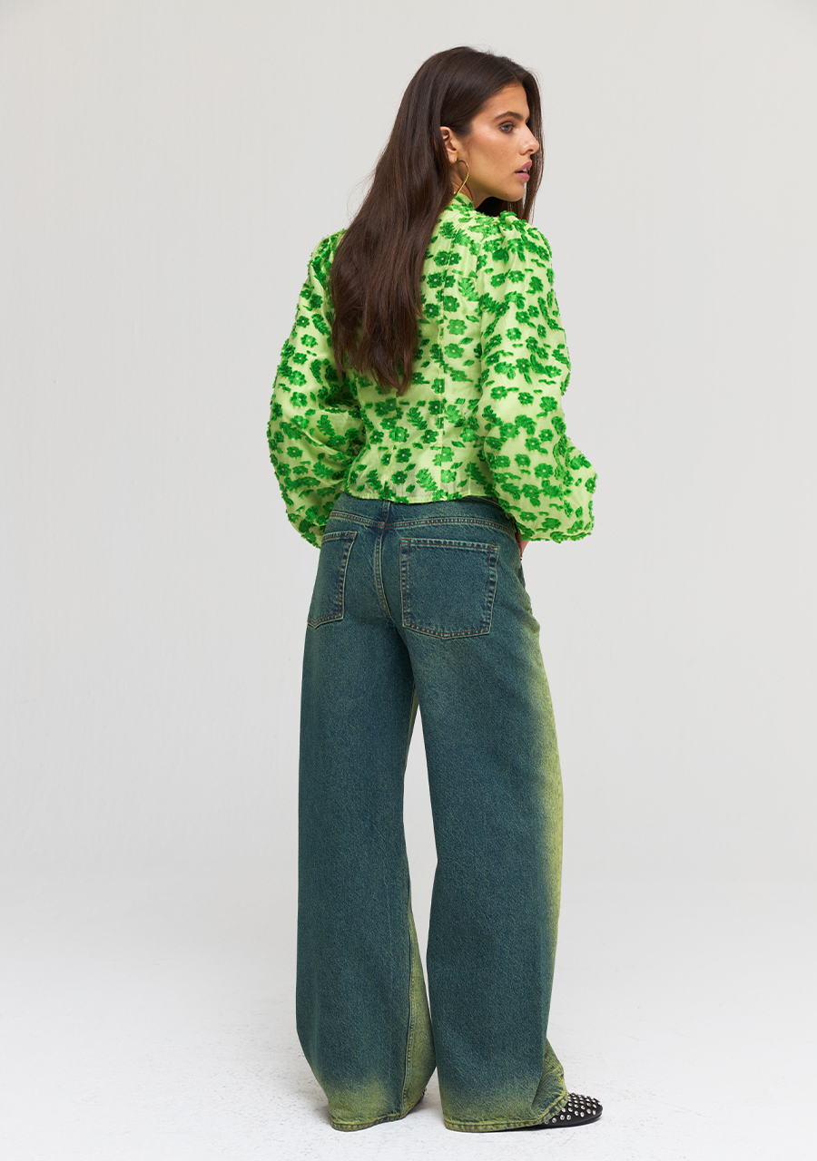 Harper & Yve Blouse Floor AW24P610 Groen Harper & Yve Blouse Floor AW24P610 Groen