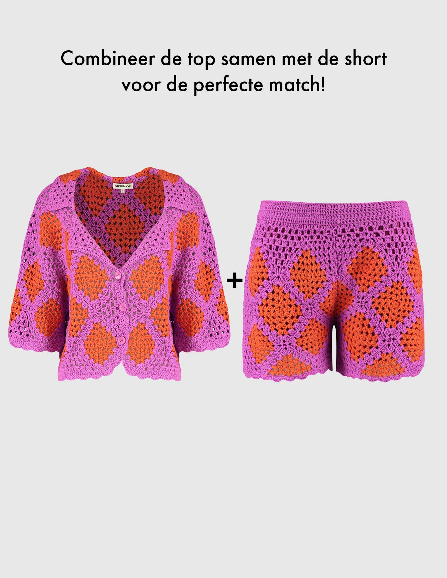 Harper & Yve Top Bente HS25P600 Donker Paars