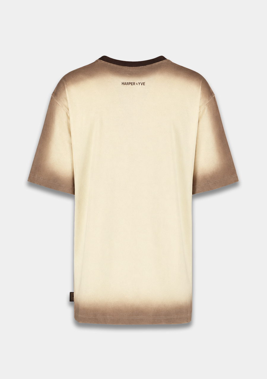 Harper & Yve T-shirt Set the mood AW6Y300 Licht geel