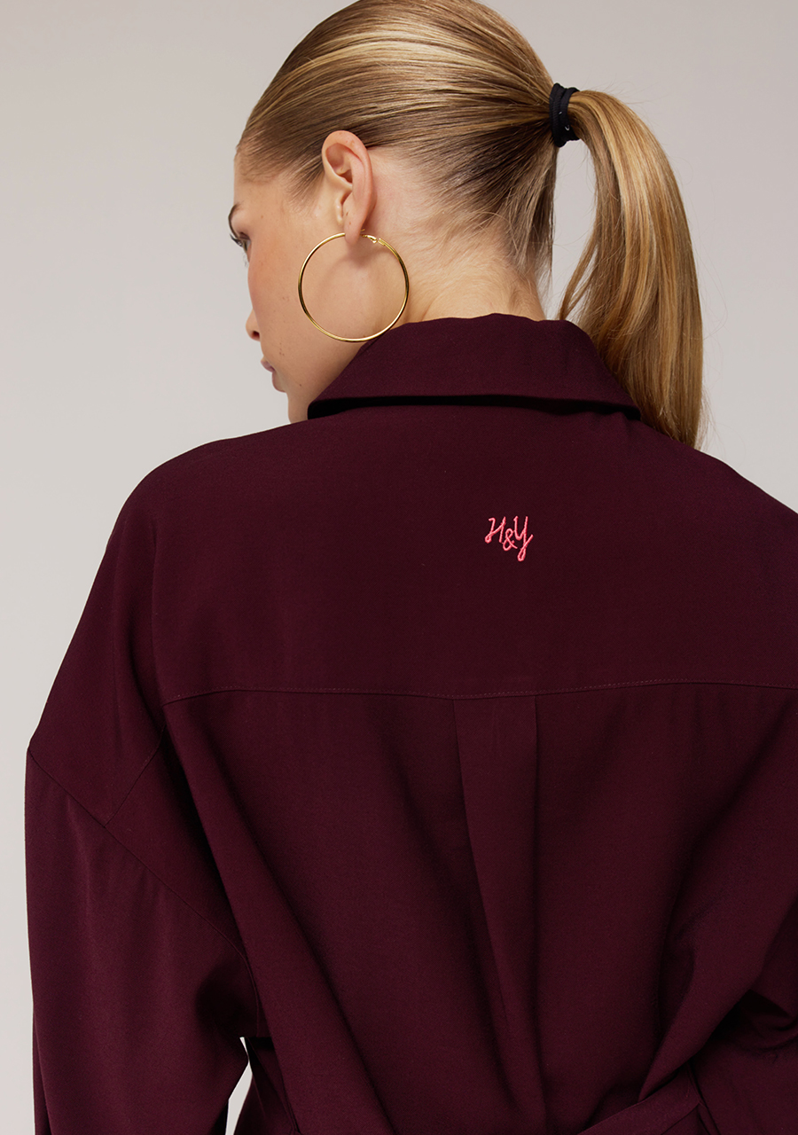 Harper & Yve Blouse HELENA AW25P600 Donker bruin