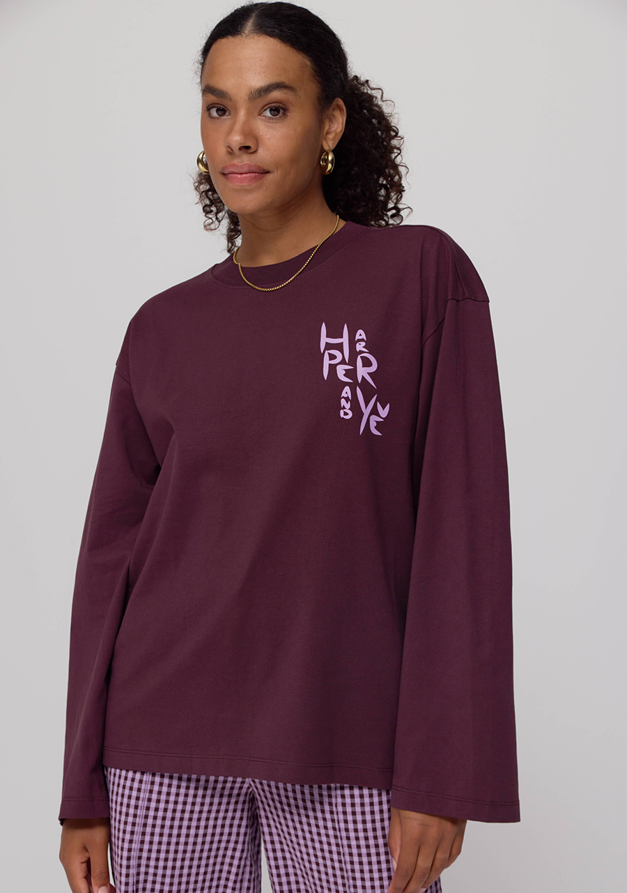 Harper & Yve Shirt Elana AW25Y500 Donker bruin
