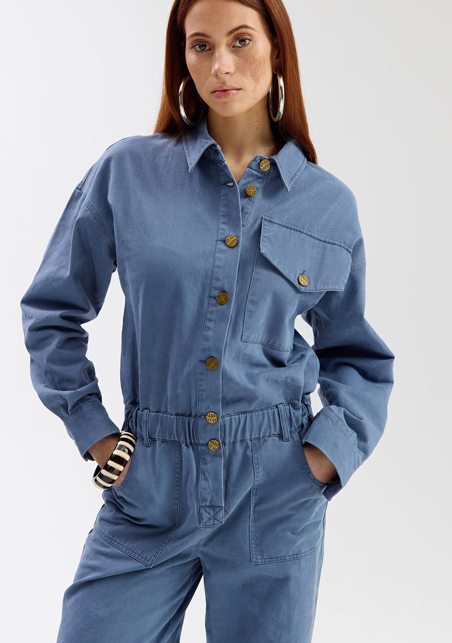 Harper & Yve Jumpsuit Jacky SS6P700 Raf blauw
